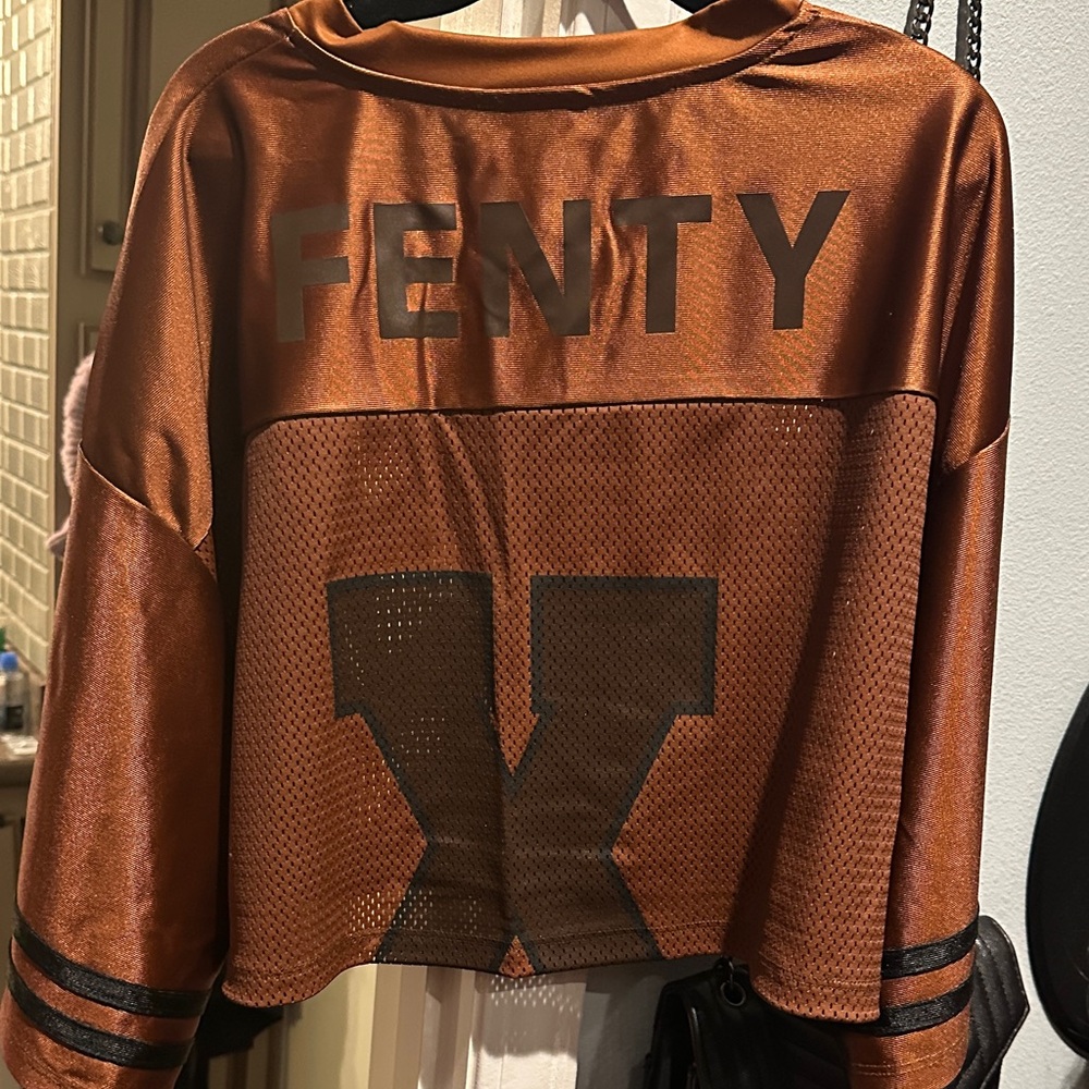 Limited Edition Fenty Brown Mesh Crop Top